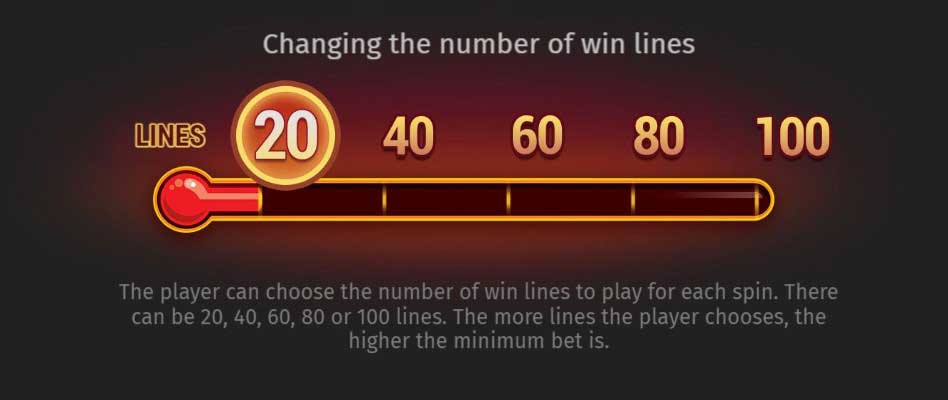 Hot Chilli Bells slot game changing the number of win lines